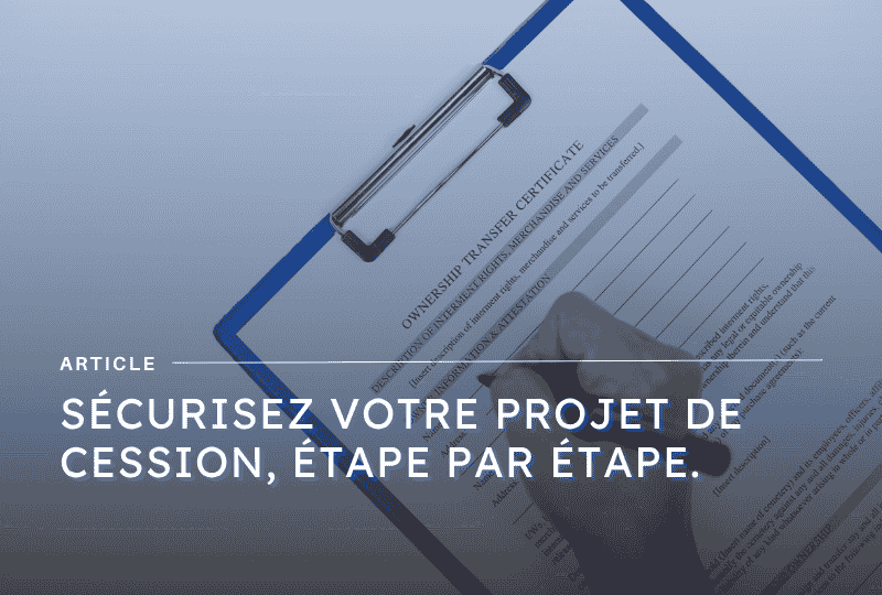 image mise en avant article sur la cession pme - blog Axiocap