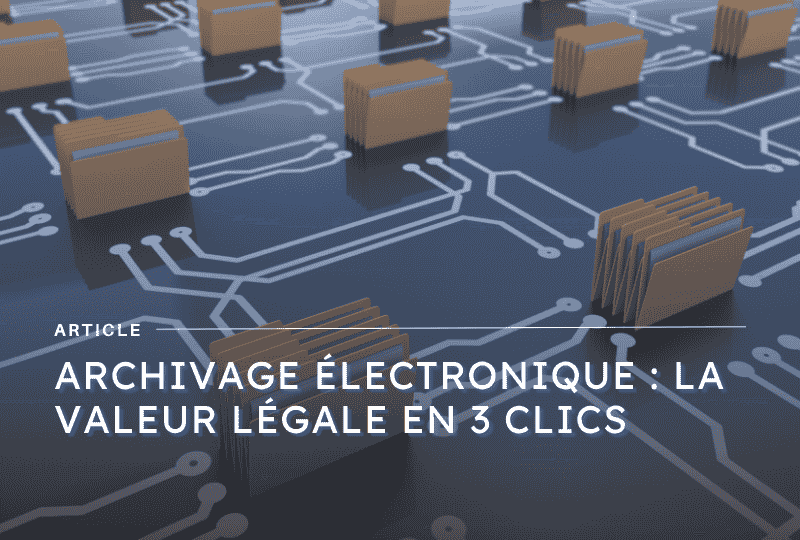 archivage electronique a valeur probante nf z42 013