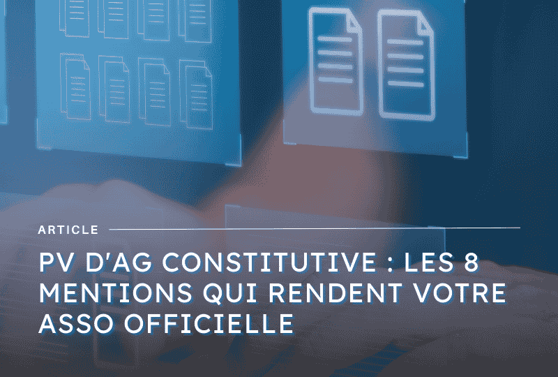 Procès-verbal assemblée constitutive rédaction