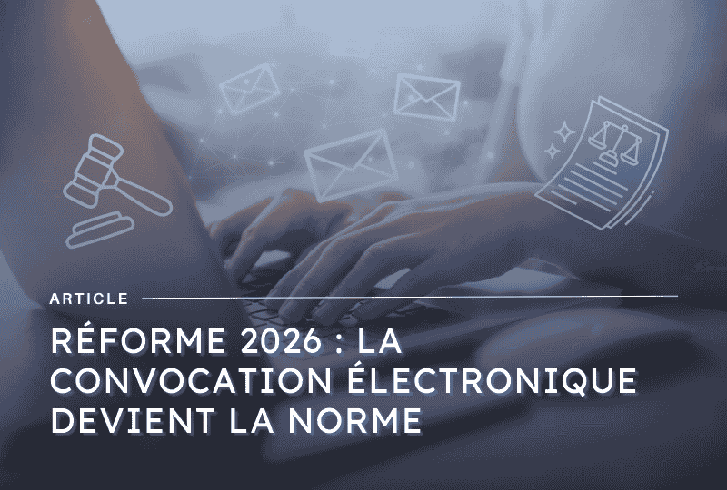 article sur le nouveau décret autour des convocations en assemblées générales