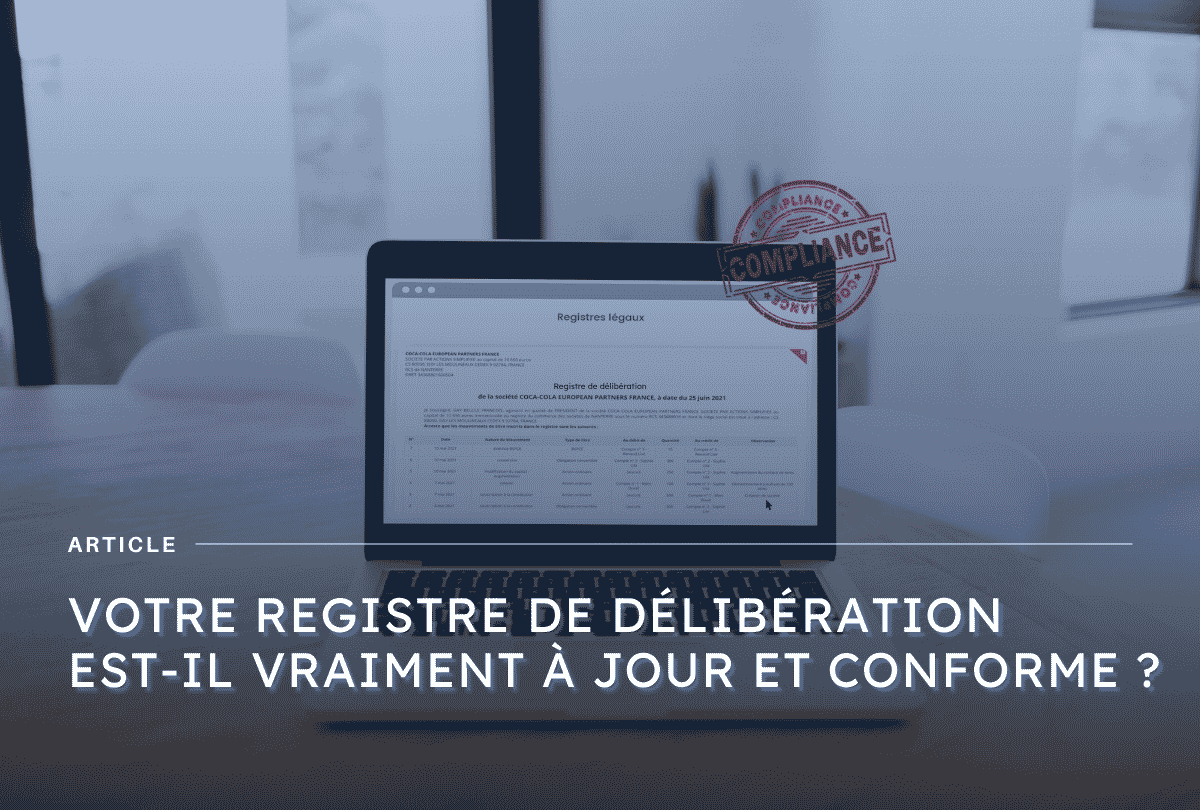 Illustration article sur le egistre de délibération, obligations, contenu et mise à jour