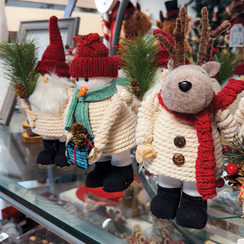 Christmas decorations at China Blue