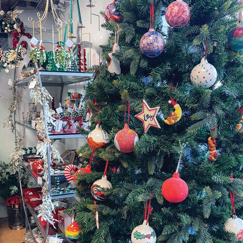 Christmas decorations at China Blue