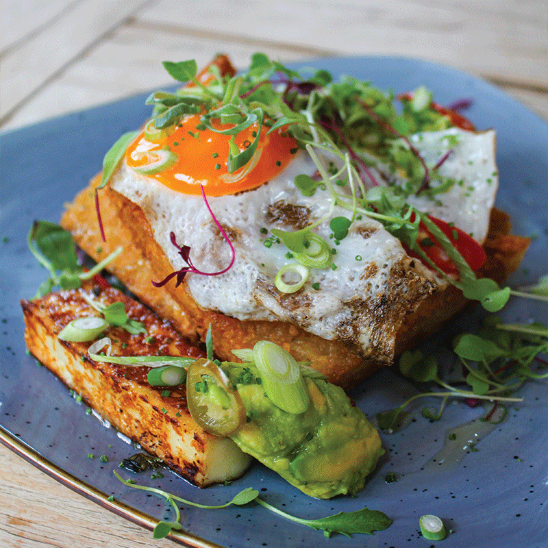 Smoked Salmon Potato Hash Stack - Brunch Goals Devon
