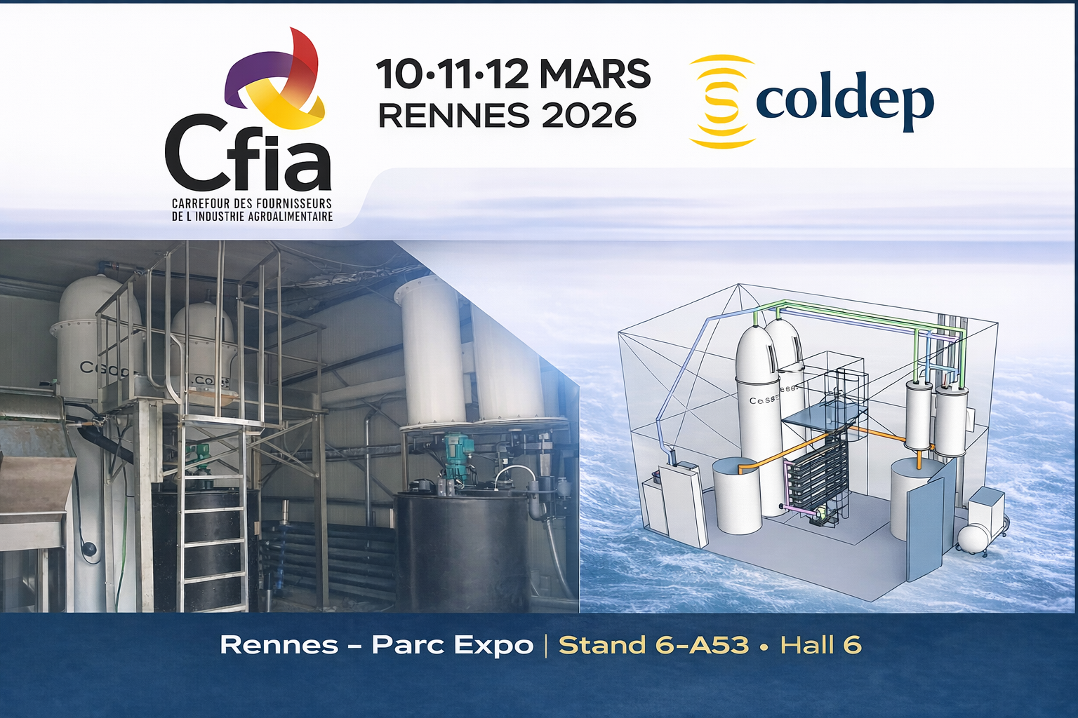 Coldep au salon CFIA Rennes 2026 Hall 6 Stand 6-A53