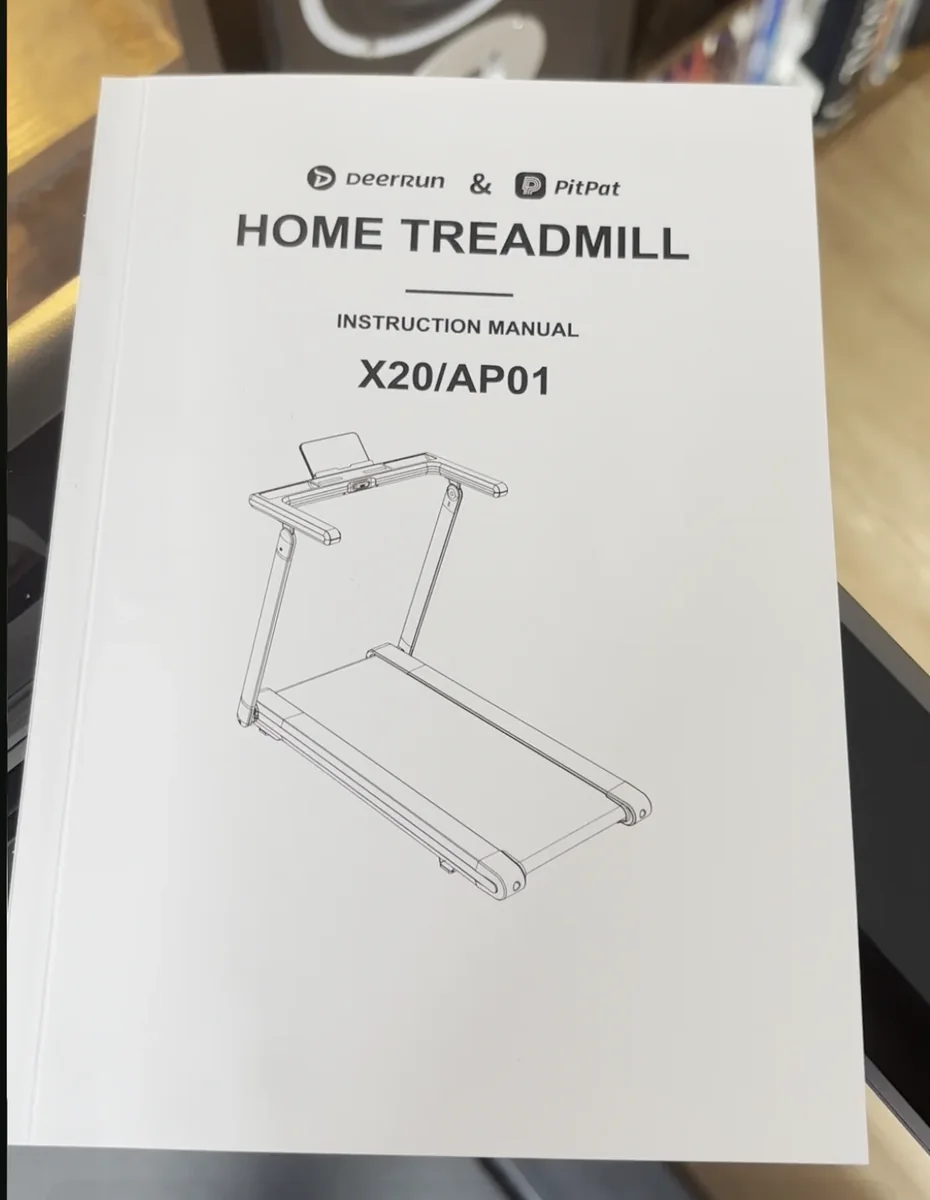 DeerRun X20 home treadmill instruction manual cover