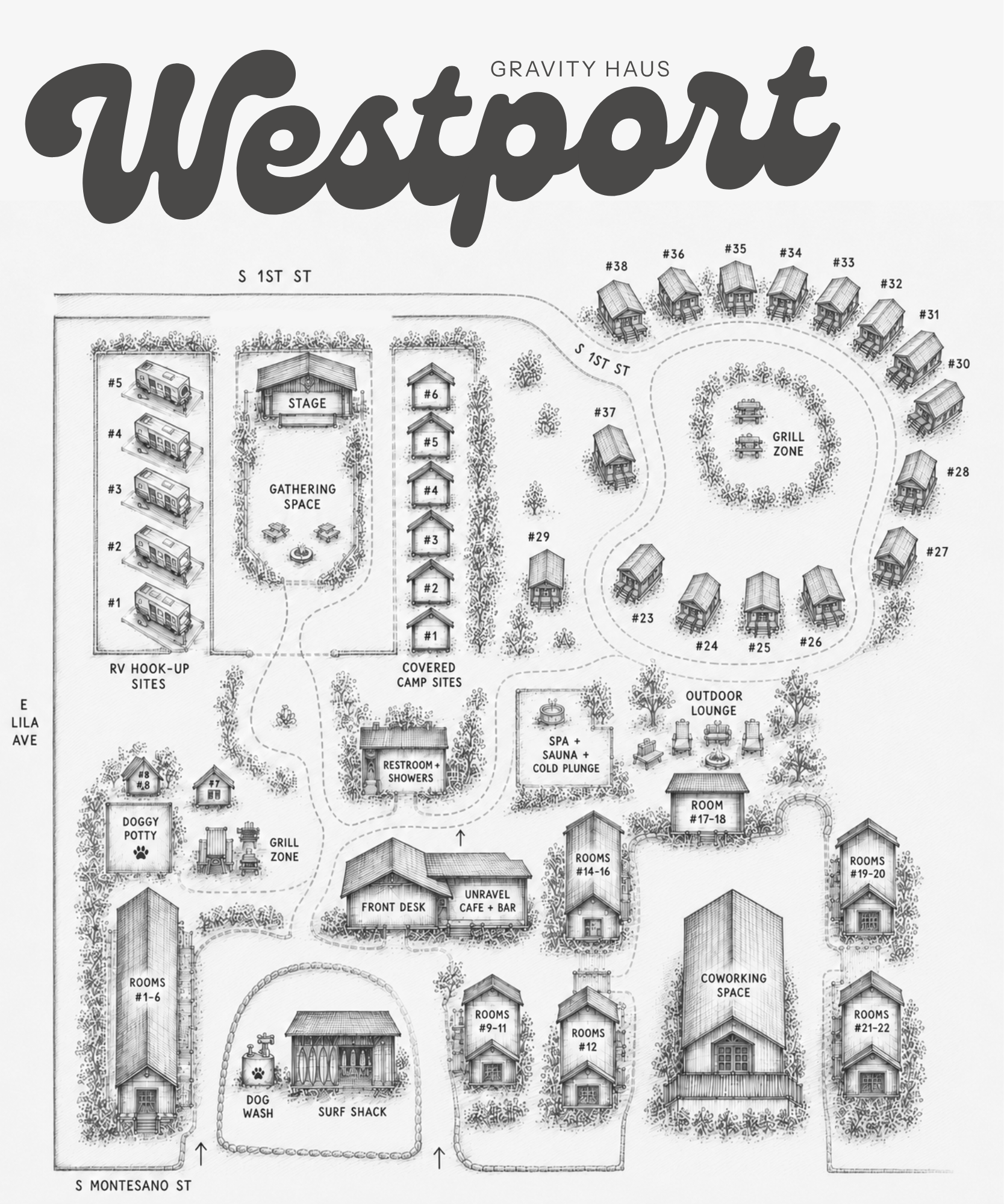 westport camping and rv sites map