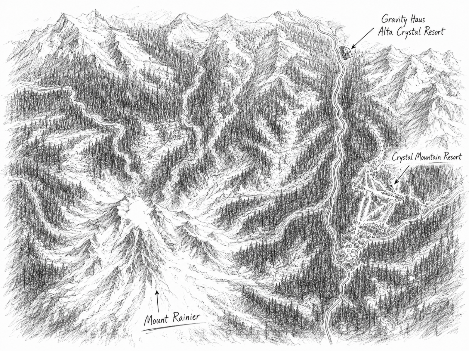 where to stay around rainier crystal mountain  washington