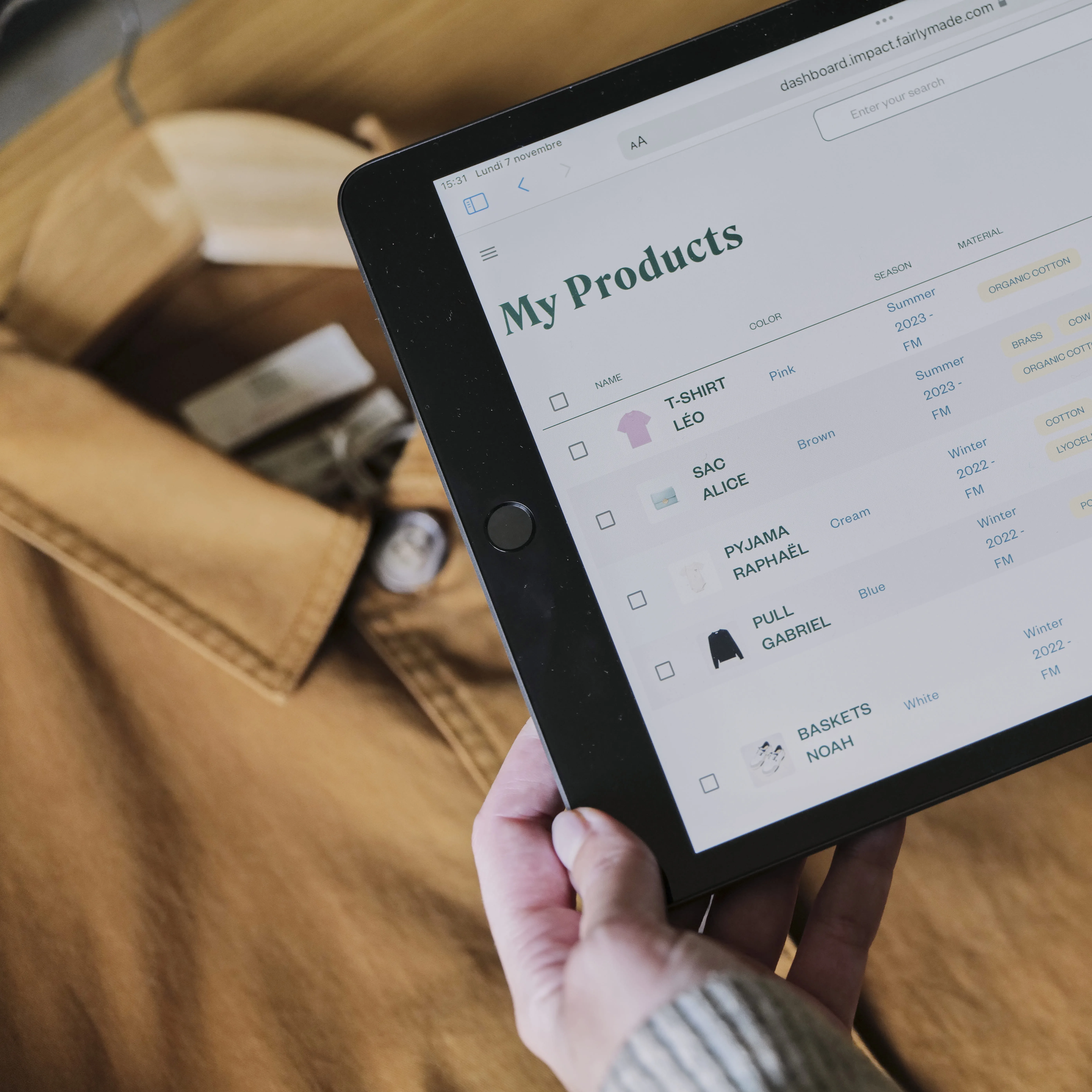 Fairly Made My Products tracking dashboard tool
