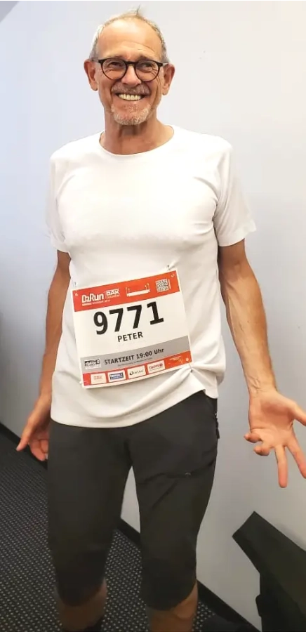 Peter nach einem Run