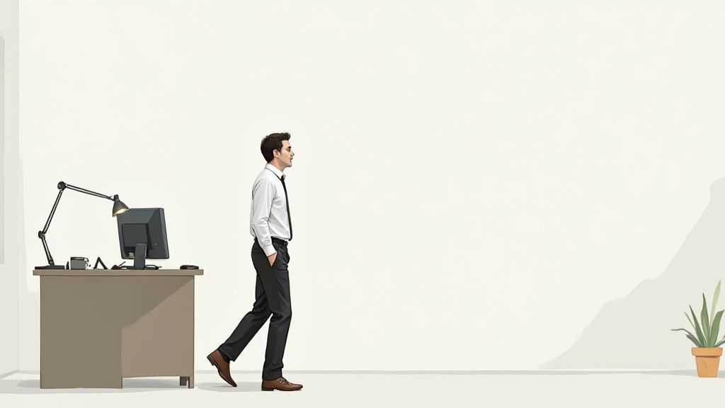 Transforming your desk into a personal gym