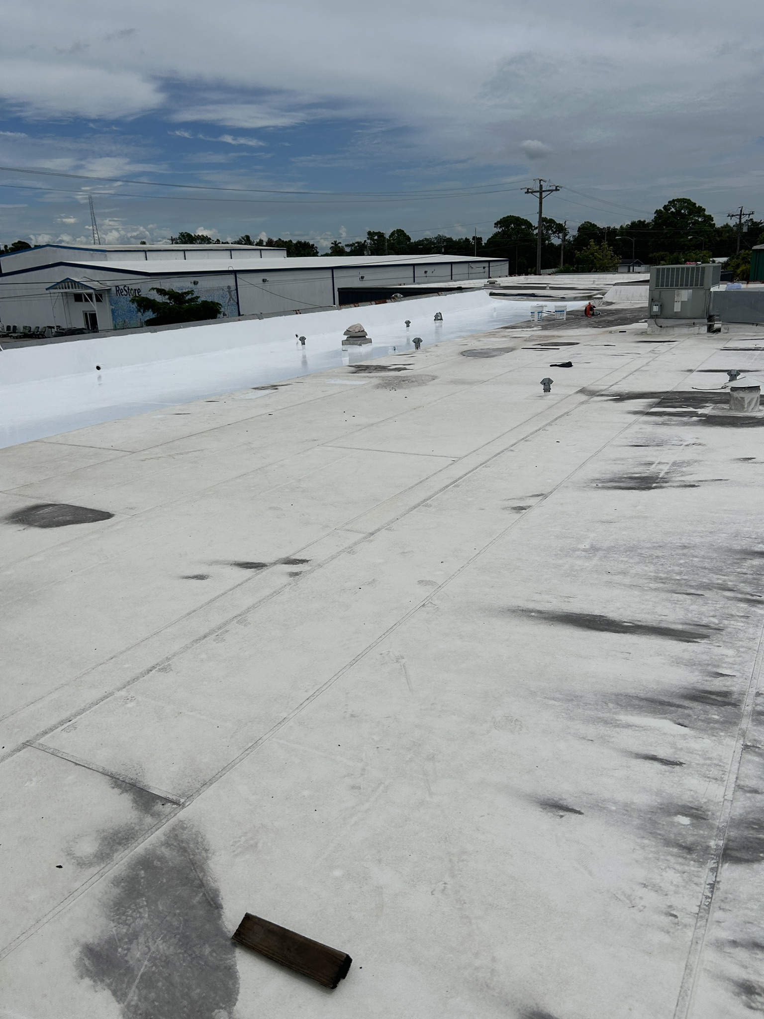 Remove standing water from the affected area on Habitat for Humanity in North Fort Myers