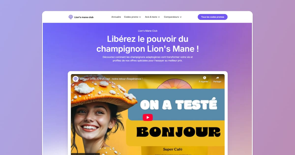 Illustration Bien.Health Review and Test 2025 | Lion's Mane Club