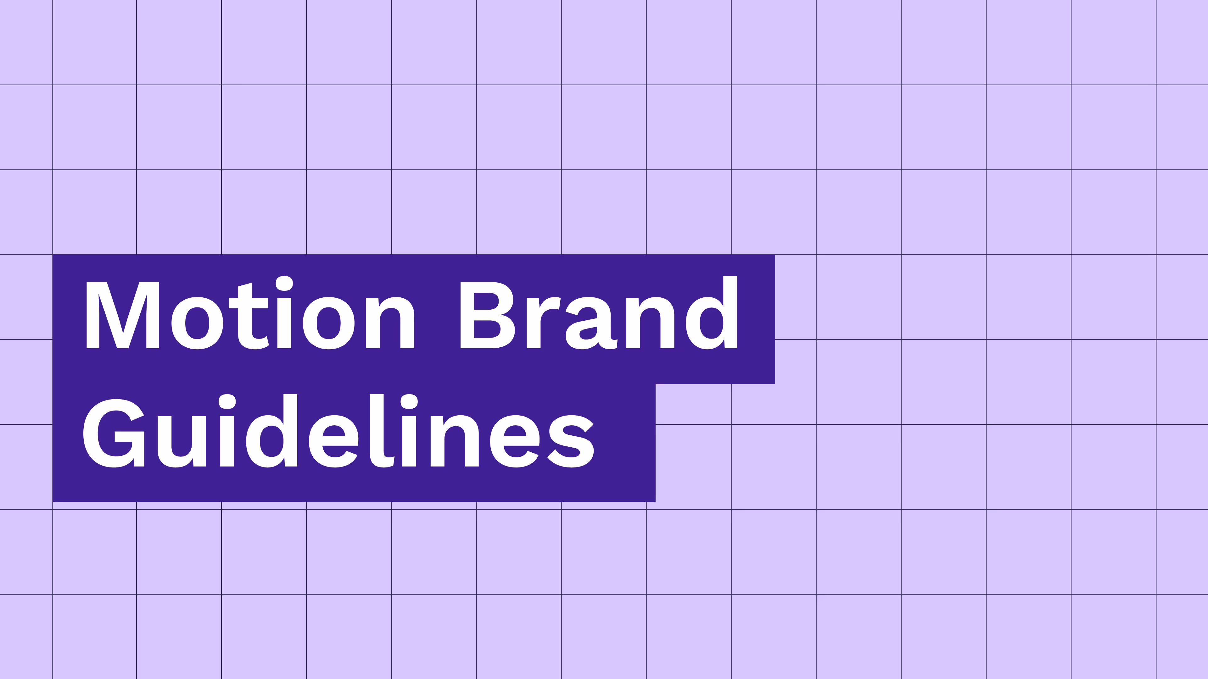 Motion Brand Guidelines Image