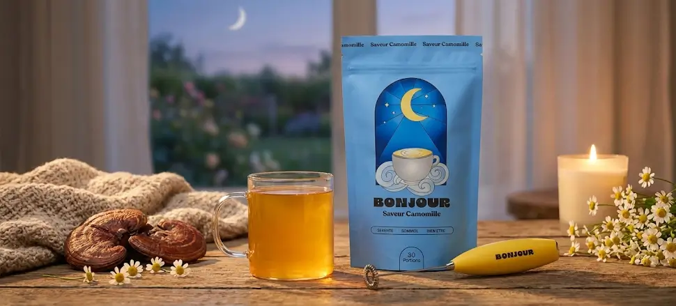 Bonjour Drink Camomille : Mon test pour vaincre l'insomnie et le stress