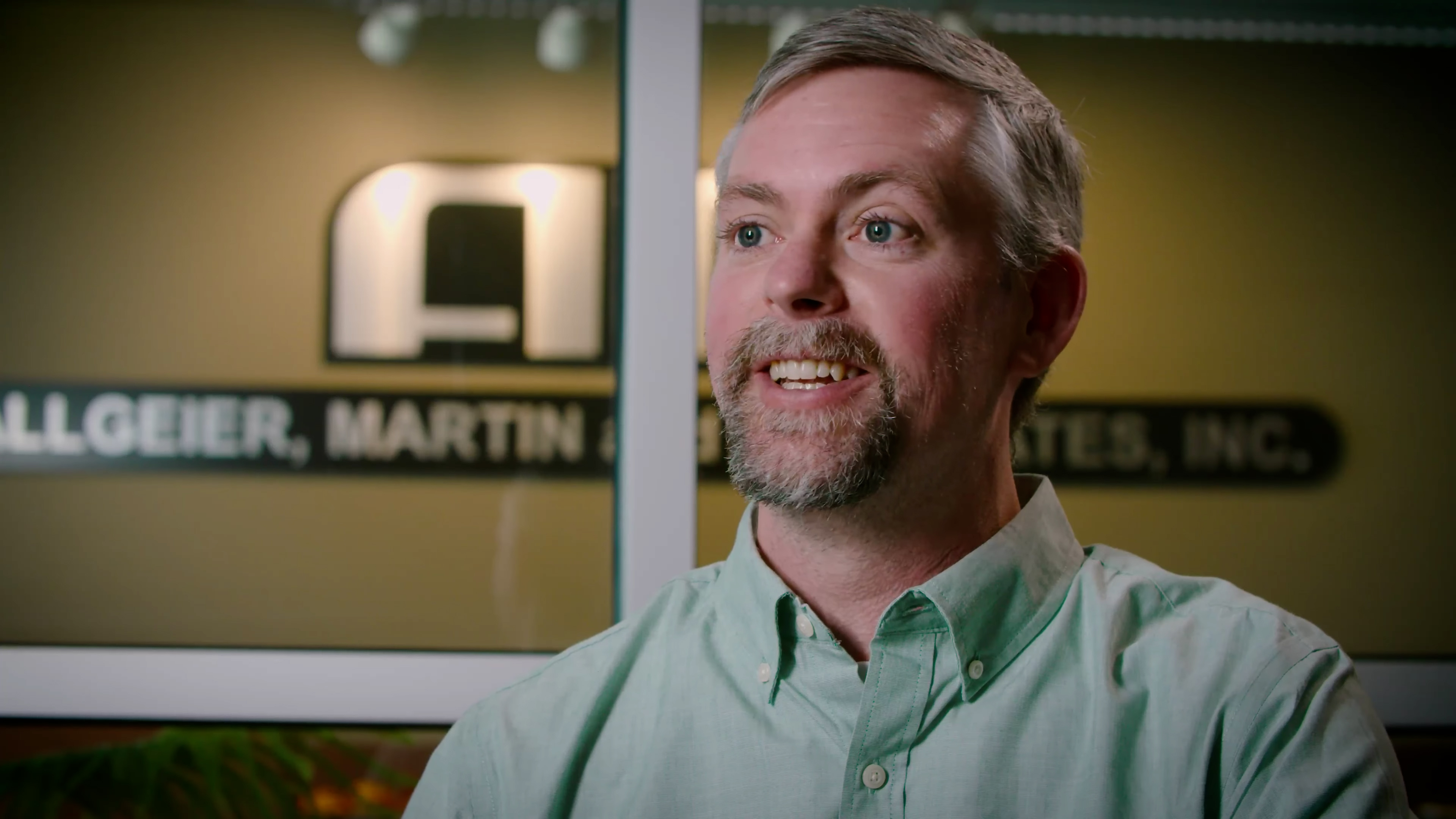 John Briggs being interviewed.