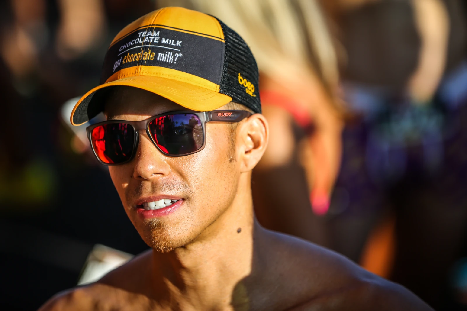 Motivational keynote speaker Apolo Ohno delivering a performance workshop