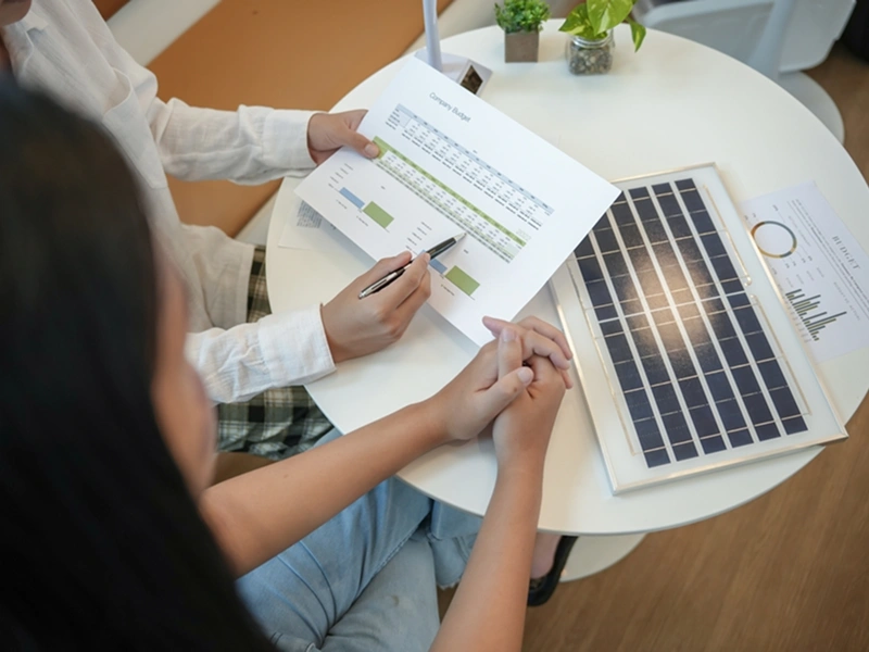 Solar Energy Budget Discussion Between Two Individuals