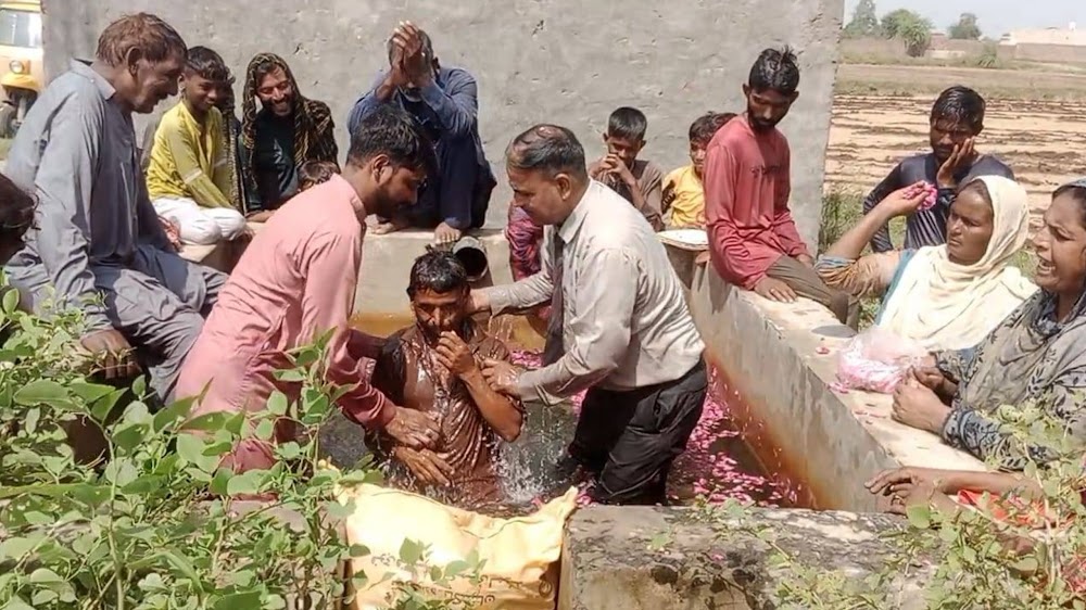 The joy of baptizing a new believer.