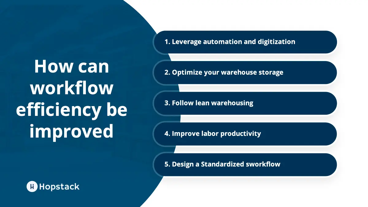 How can warehouse workflow efficiency be improved