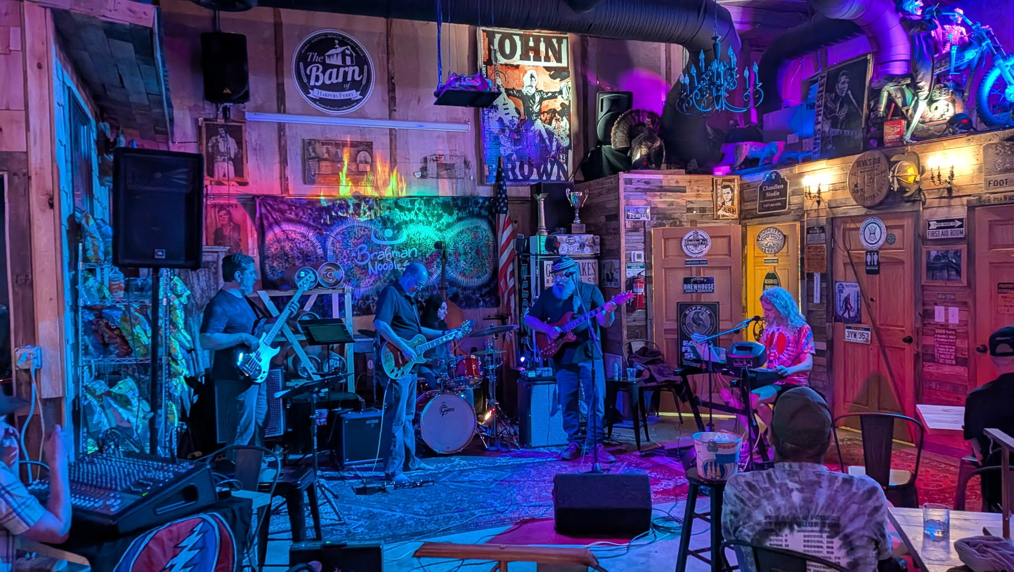 Image of the band playing