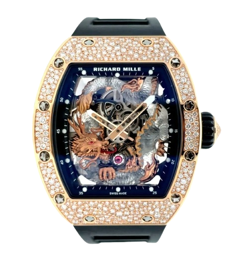 RM 57-03 Jackie Chan Tourbillon (Rose Gold, Snow-set)