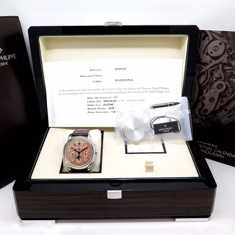 Patek Philippe, Grand Complications, Chronogrpah (Salmon Dial) Ref No. 5270P