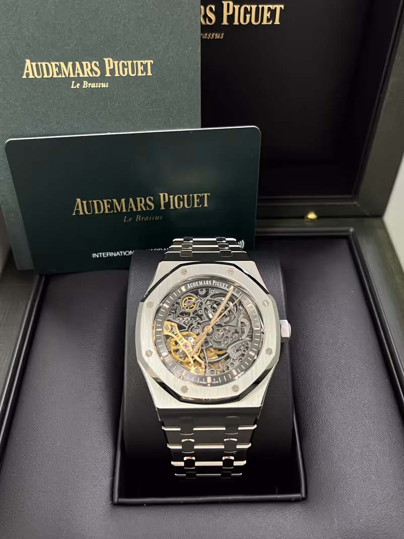 Audemars Piguet Royal Oak Double Balance Wheel Openworked Ref No. 15407ST.OO.1220ST.01