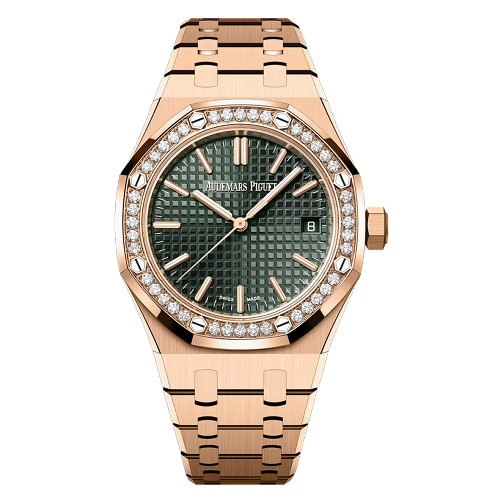 Audemars Piguet Royal Oak Selfwinding 37mm - Pink Gold & Khaki Green