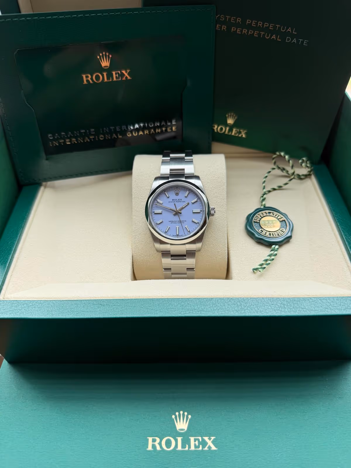 Rolex Oyster Perpetual 34 - Lavender Dial | SRK Haute Horlogerie