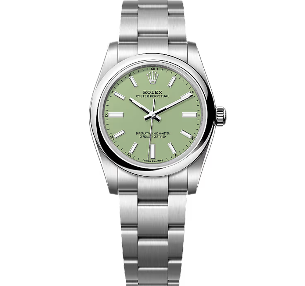 Rolex Oyster Perpetual, 124200, 34mm, Pistachio