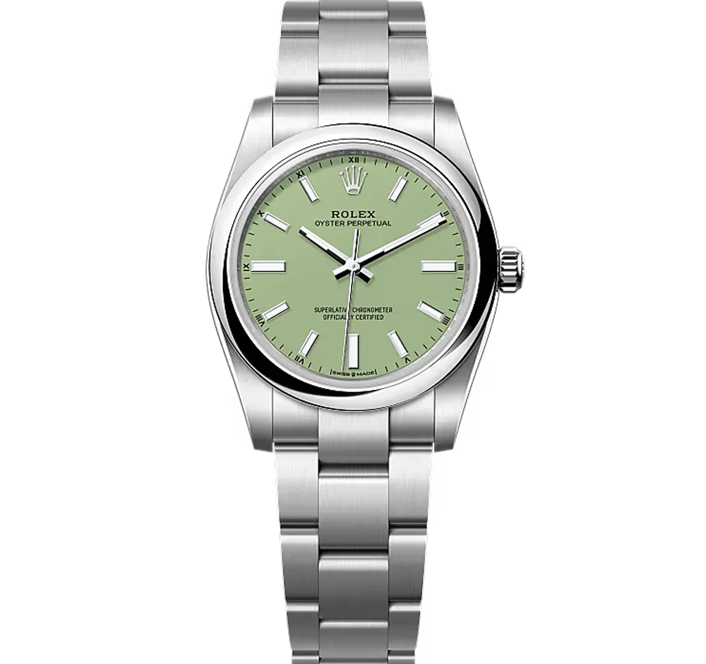 Rolex Oyster Perpetual, 124200, 34mm, Pistachio