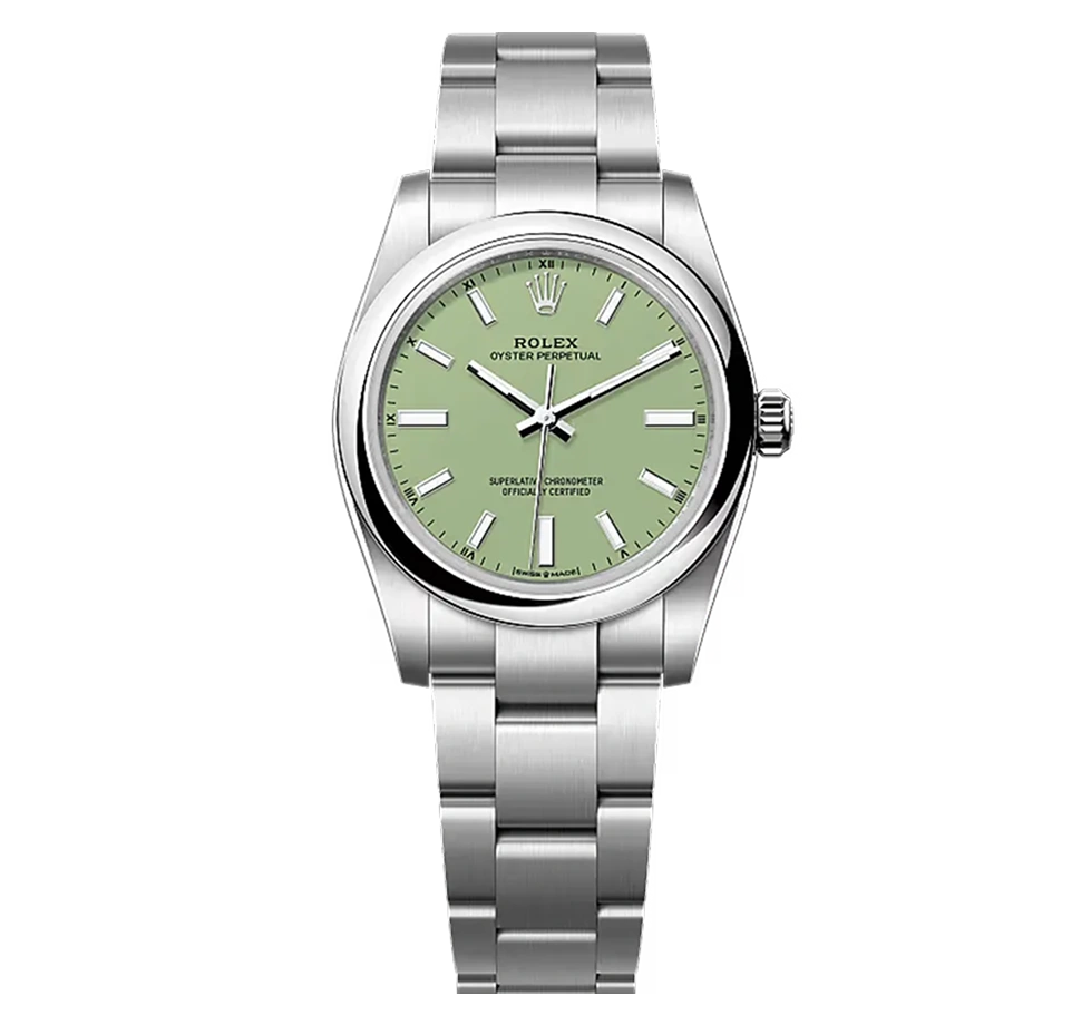 Rolex Oyster Perpetual, 124200, 34mm, Pistachio