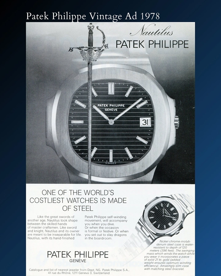 Patek Philippe’s Nautilus Promotion Ad (1978)