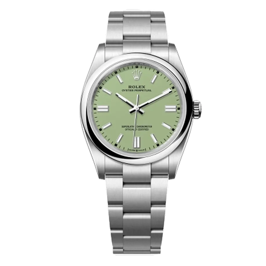 Rolex Oyster Perpetual, 124200, 34mm, Pistachio