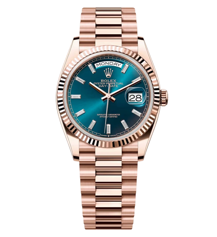 Rolex Day-Date 40, Ref. 128235 - Baguette Diamond Dial