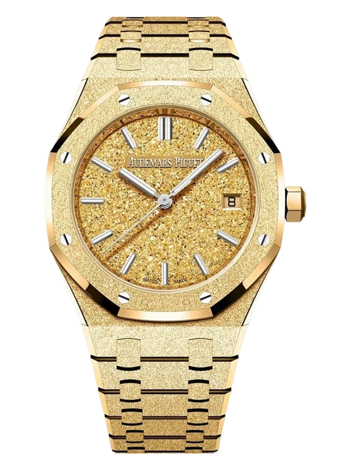 AP Royal Oak Frosted Gold Selfwinding, Ref. 77450BA.GG.1361BA.01 - Gold Dial