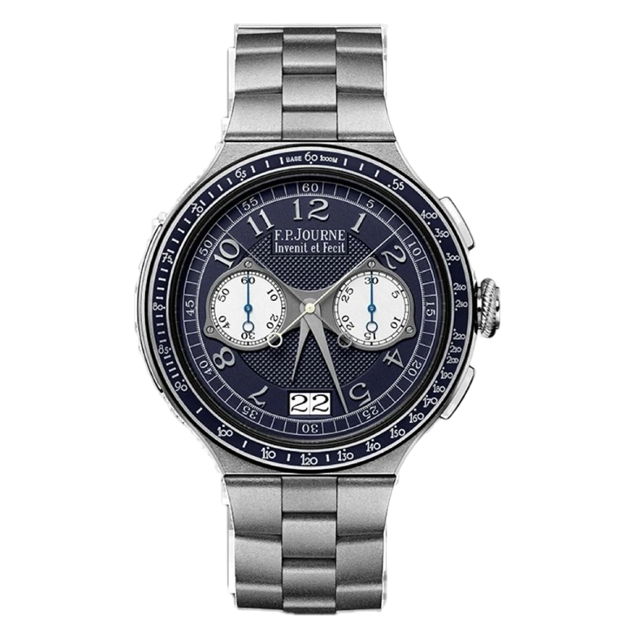 F.P. Journe LineSport Chronographe Rattrapante, Ref. CMS-PLT/BLU - Blue Dial