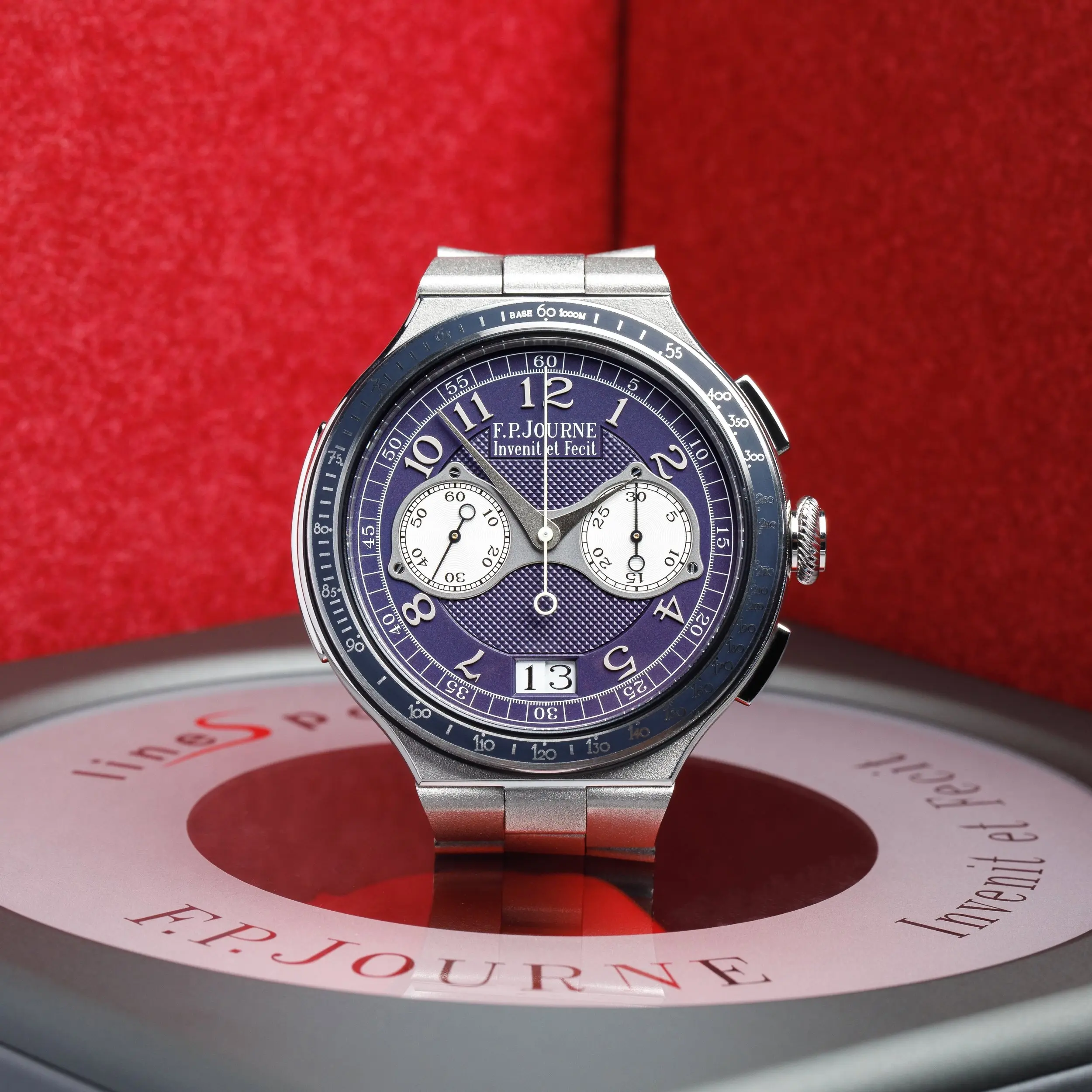 F.P. Journe LineSport Chronographe Rattrapante, Ref. CMS-PLT/BLU - Blue Dial