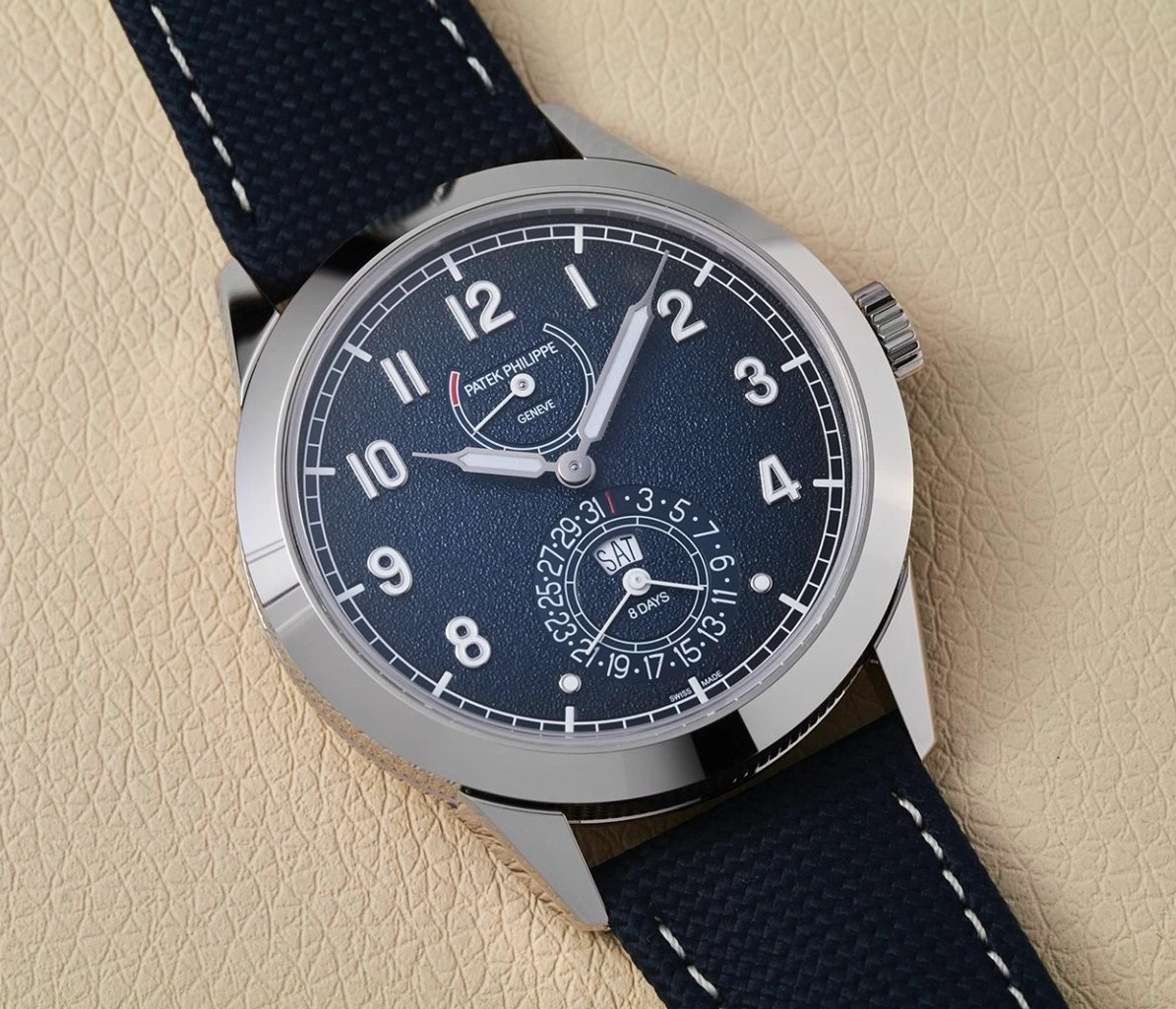 Patek Philippe 8-Day Power Reserve, Ref. 5328G-001 - Blue Dial