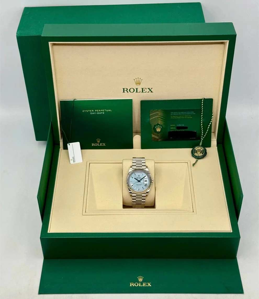 Rolex Day Date Ice Blue Roman