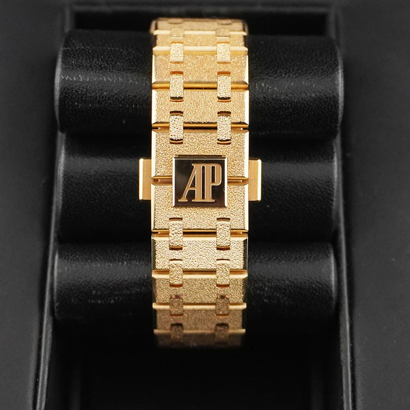 AP Royal Oak Frosted Gold Selfwinding, Ref. 77450BA.GG.1361BA.01 - Gold Dial