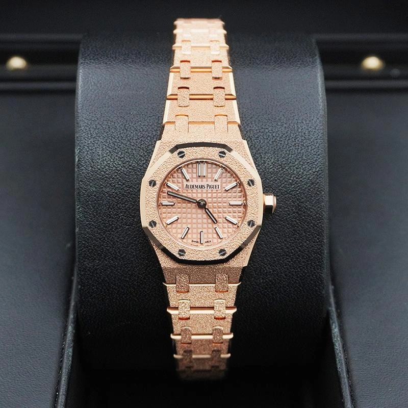 Audemars Piguet Royal Oak Mini Frosted Gold Quartz, Ref. 67630OR.GG.1312OR.01 - Pink Gold Dial