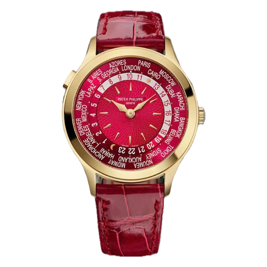 Patek Philippe World Time, Ref. 7129J-001 - Carmine Red Dial