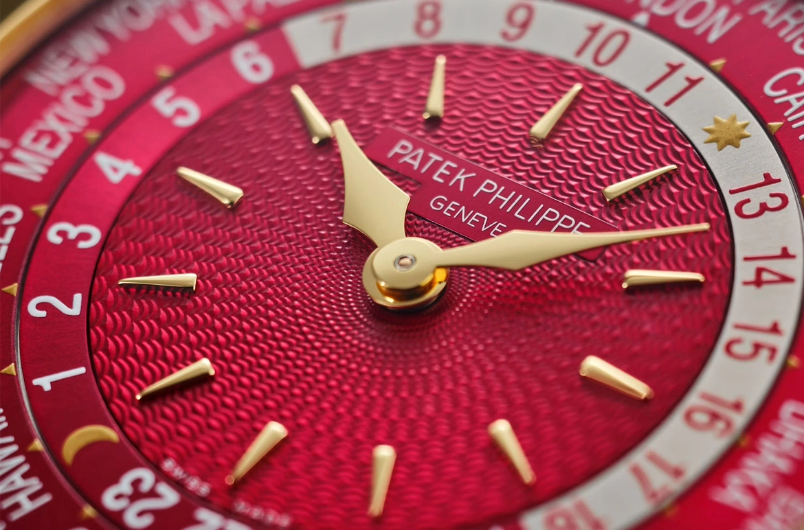 Patek Philippe World Time, Ref. 7129J-001 - Carmine Red Dial