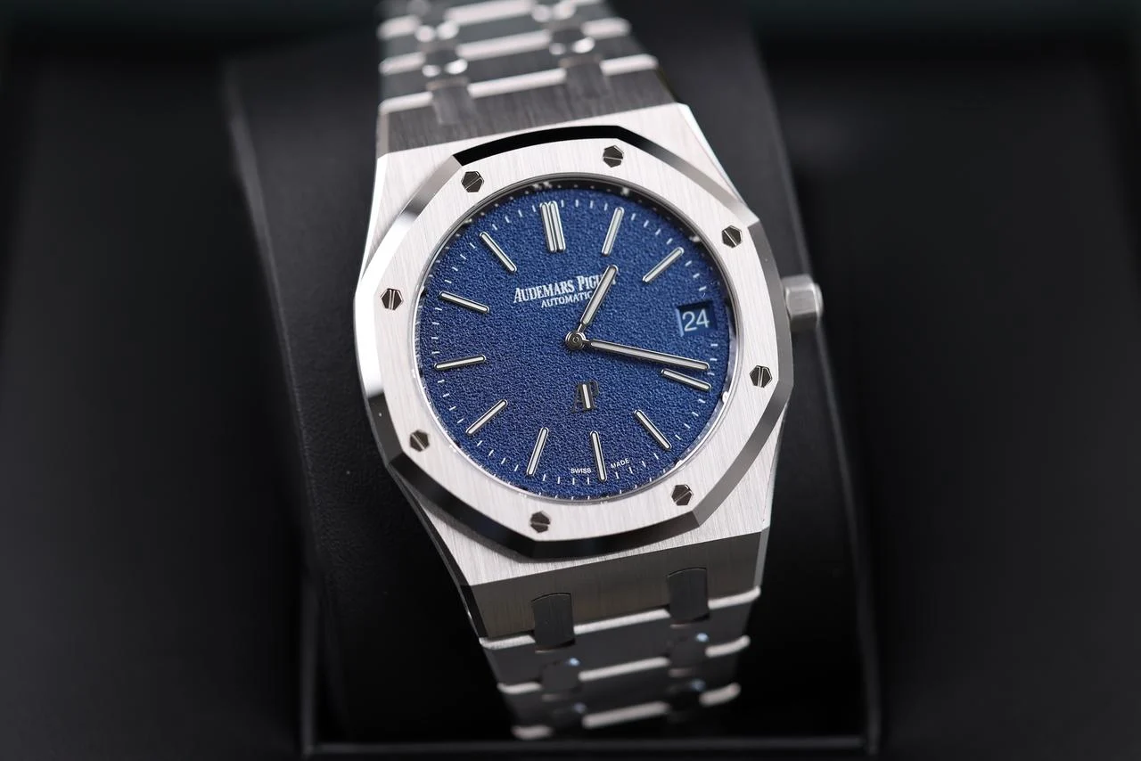 AP Royal Oak Jumbo 16202BC White Gold Blue Dial