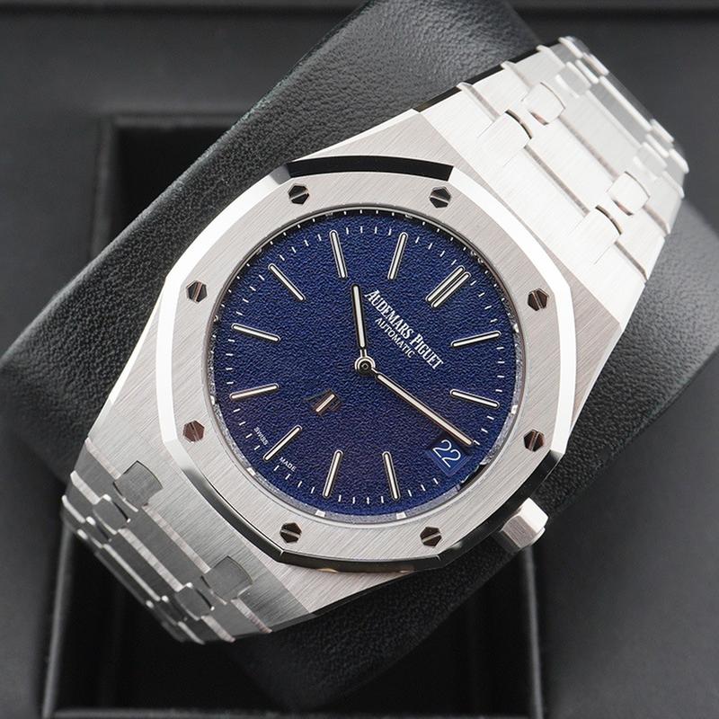 AP Royal Oak Jumbo 16202BC White Gold Blue Dial