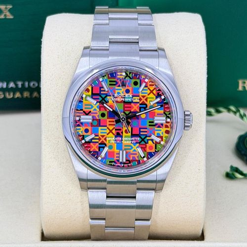 Rolex Oyster Perpetual 36 Multicoloured Jubilee Motif Dial, Ref. 126000