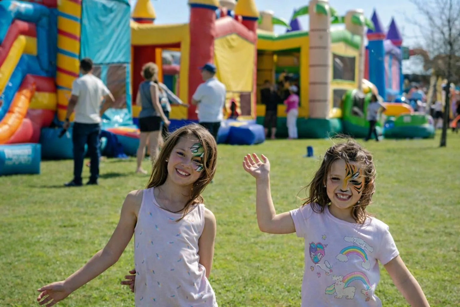 Guests enjoying a large Freedom Fun event