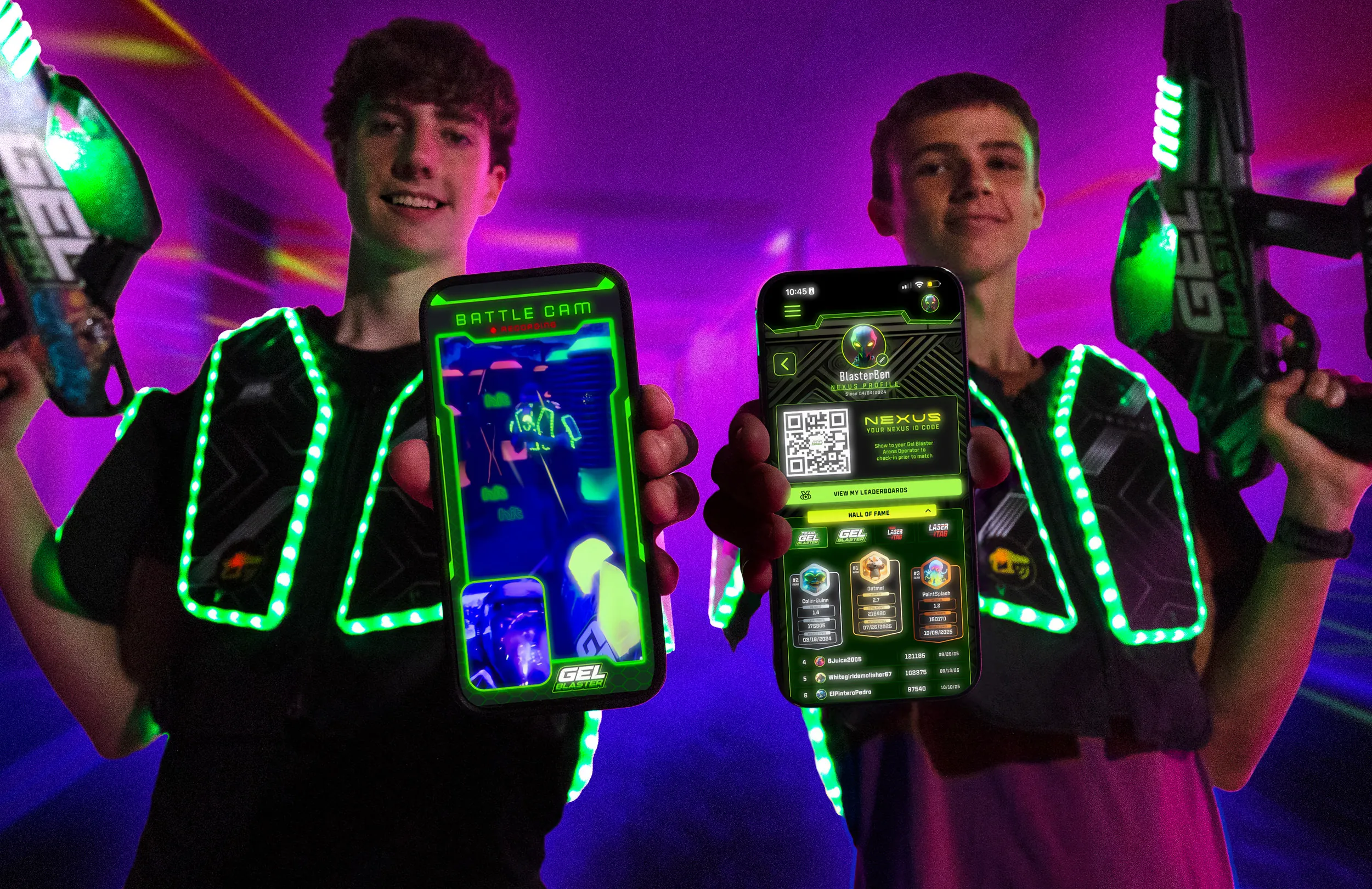 Nexus players showing connected scoring and player profiles